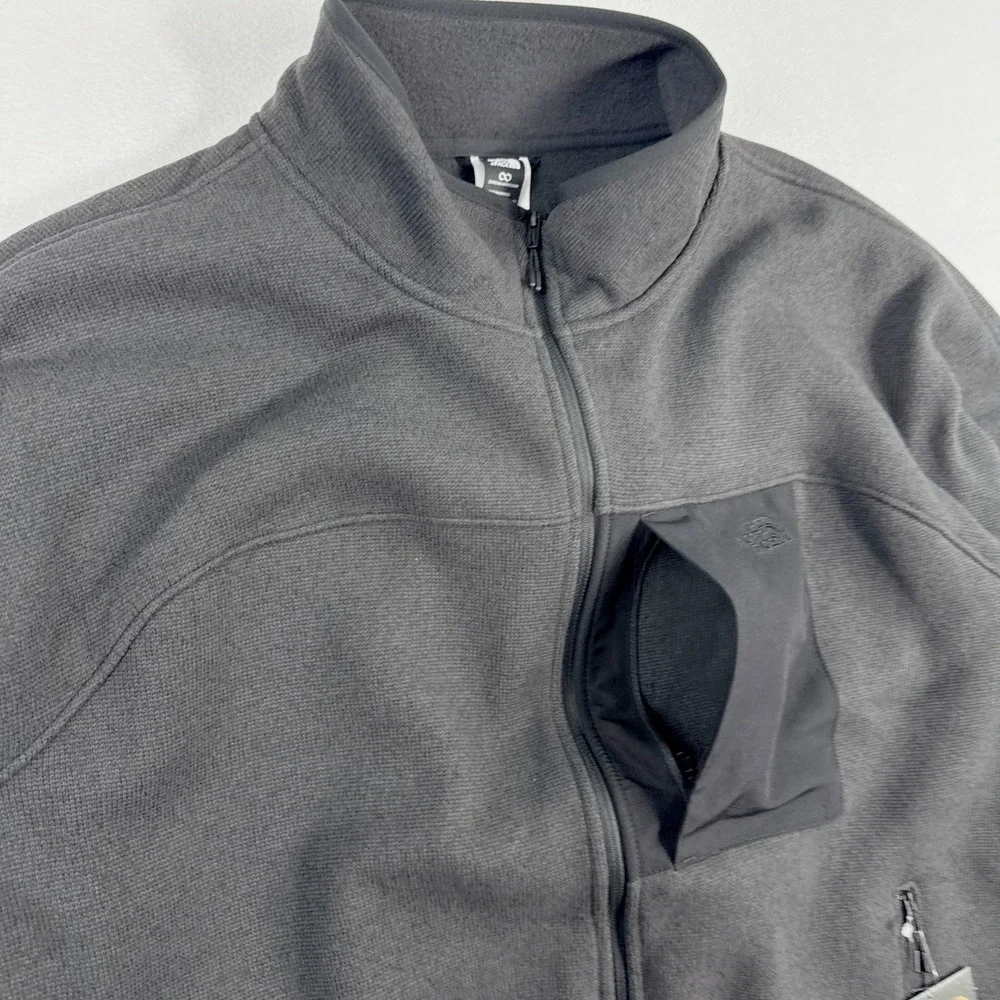 The North Face Front Range Fleece Jacket Size XXL Men TNF Black Heather Full Zip